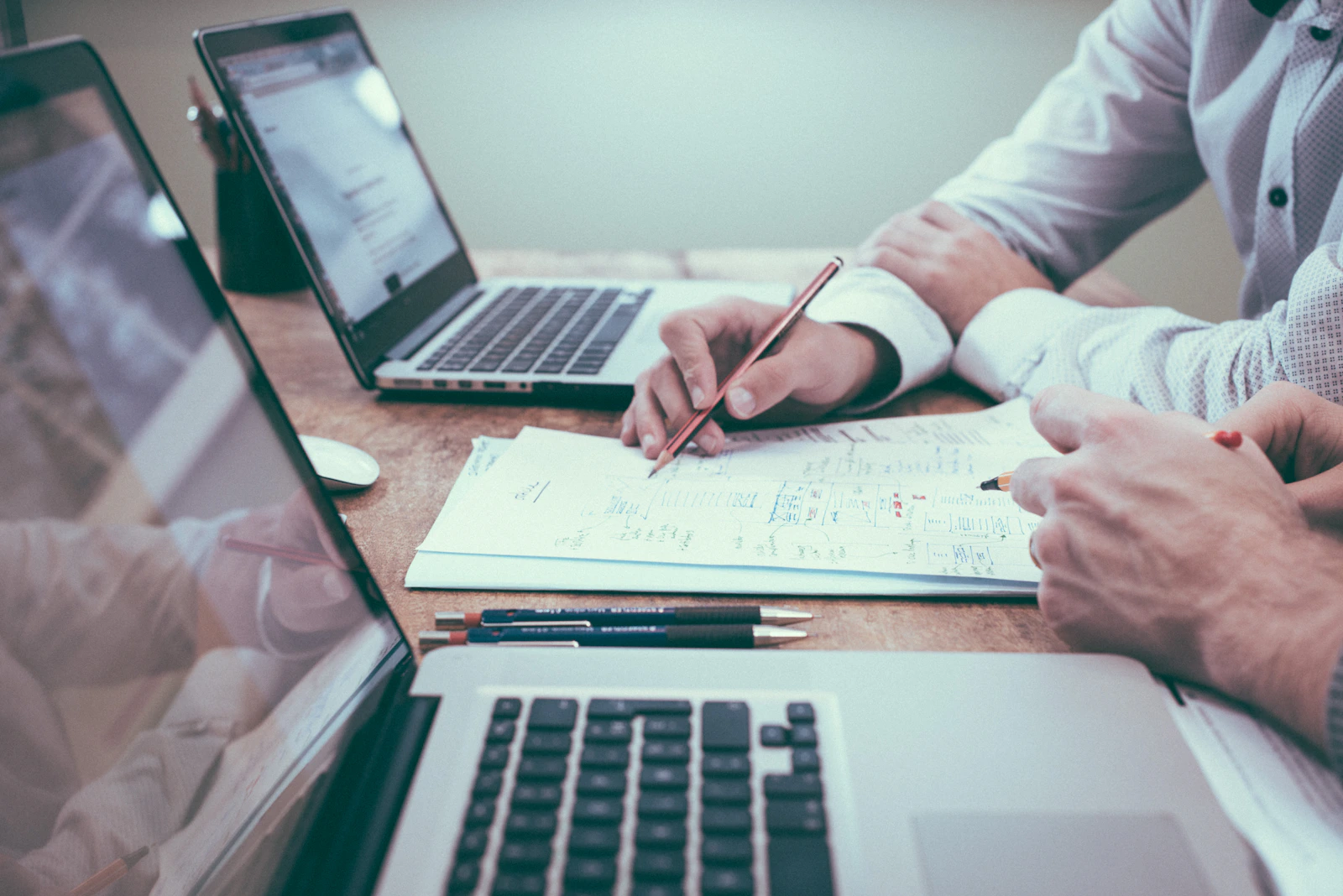 Gemeinsame Planung anhand von Unterlagen und Arbeitsdaten